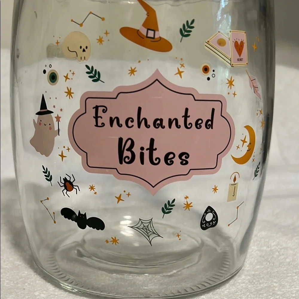 Enchanted Bites Halloween Glass Jar